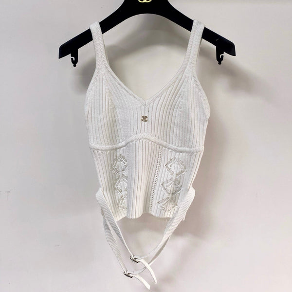 Caraco Chanel Bella blanc en coton 248374