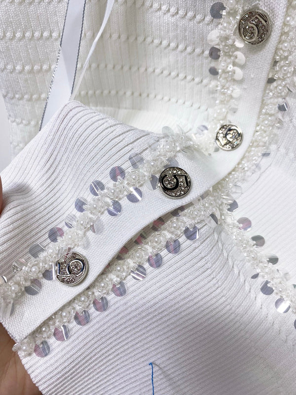 T-Shirt Chanel Manches Courtes Blanc en Coton 248257