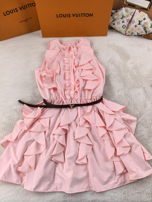 LV Lace Vest Dress in Polyester 249132