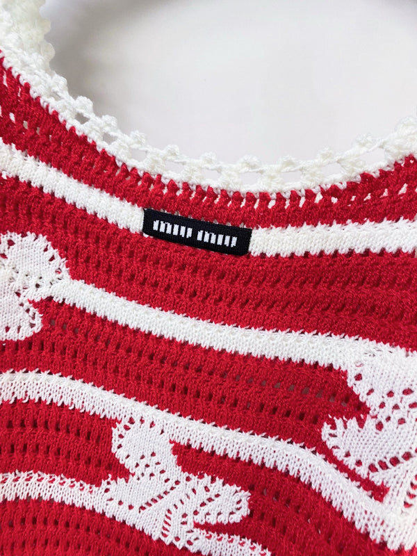 Miu Miu Camisole Red in Wool 252214