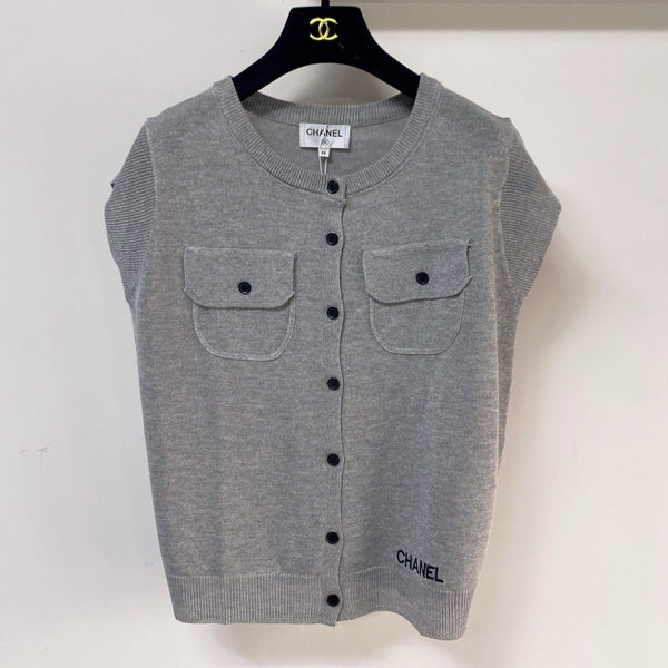 Gilet Chanel Gris en Viscose 252202