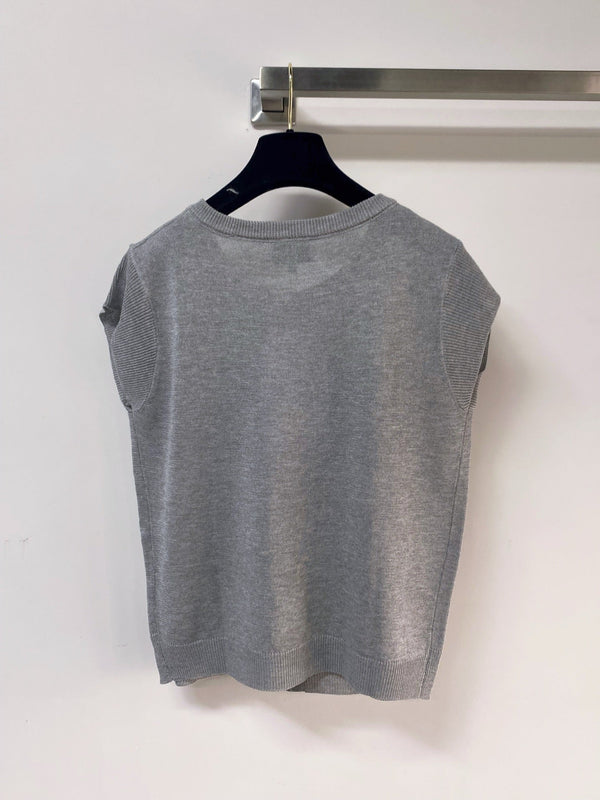 Gilet Chanel Gris en Viscose 252202