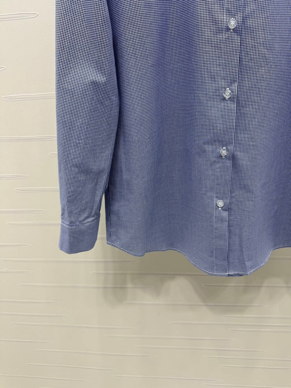 Chemise à carreaux col 26 Miu Miu bleue en coton 254535