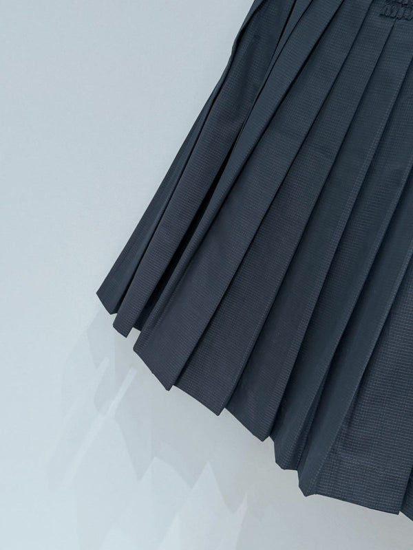 Jupe midi plissée Miu Miu 26 noire en coton 253546