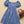 Robe Miu Miu 26 à carreaux bleus et blancs en coton, épaules dénudées 251673
