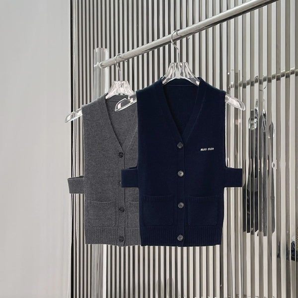 Gilet en cachemire Miu Miu 26 à ouverture latérale 195719