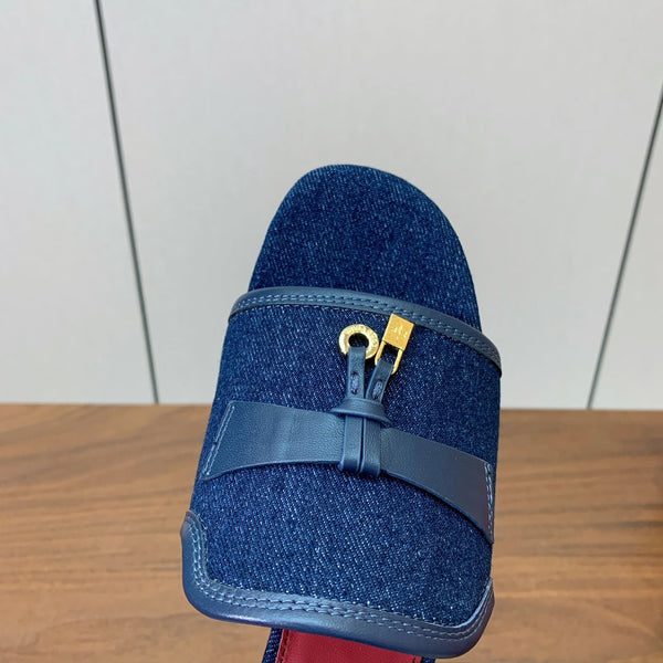 LP Color-blocked Sandals 50 Blue in Canvas 703248