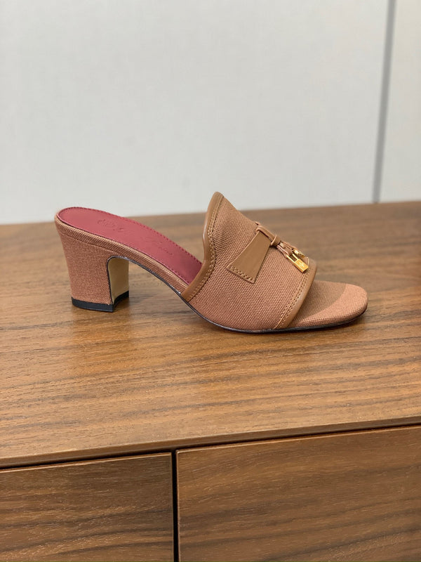 LP Color-blocked Sandals 50 in Brown Canvas 703247
