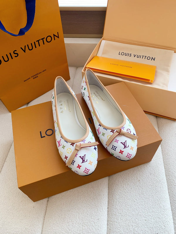 LV x TM Darling Ballerina White in Cowhide 703035