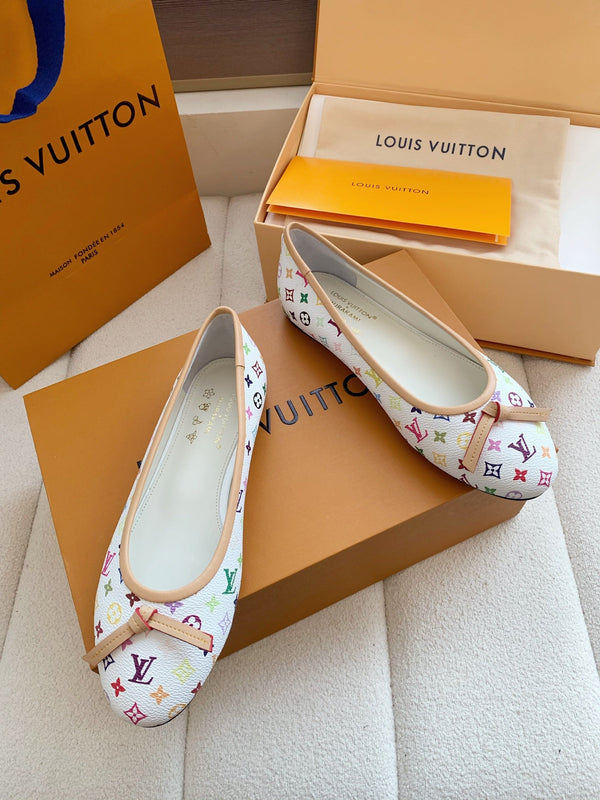 LV x TM Darling Ballerina White in Cowhide 703035