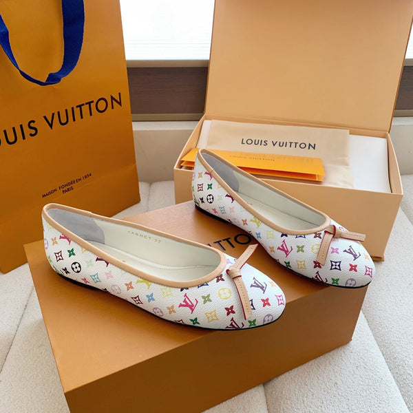 LV x TM Darling Ballerina White in Cowhide 703035