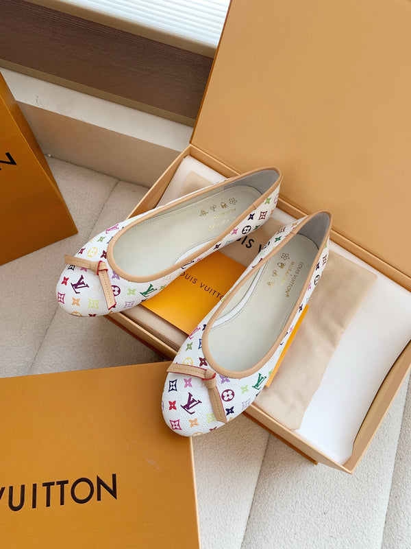 LV x TM Darling Ballerina White in Cowhide 703035