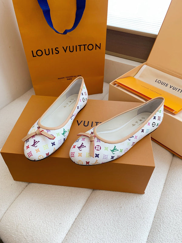 LV x TM Darling Ballerina White in Cowhide 703035
