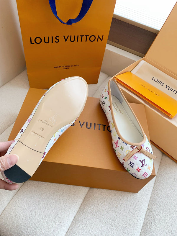 LV x TM Darling Ballerina White in Cowhide 703035