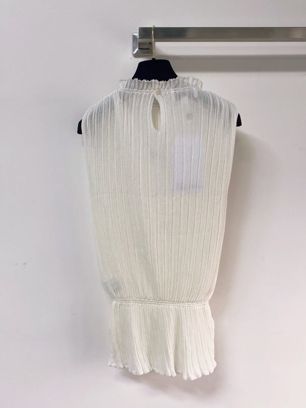 Gilet Chanel blanc en laine 262529