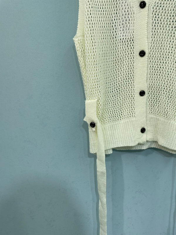 Gilet Chanel blanc en coton nitrile 262287