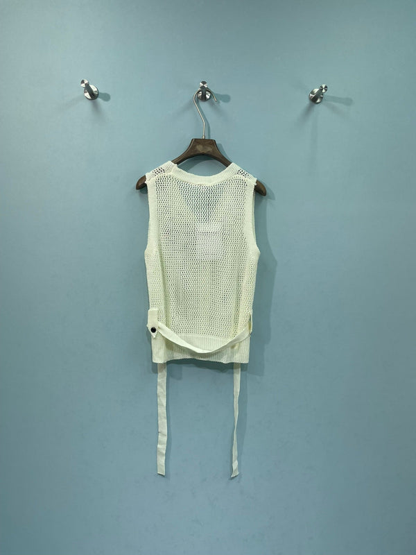Gilet Chanel blanc en coton nitrile 262287