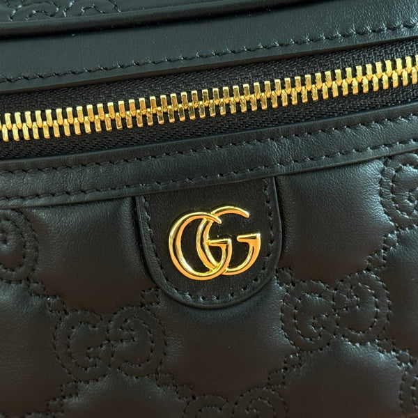 Gucci GG Matelassé Mini Bag 16 Black in Quilted Leather 284907