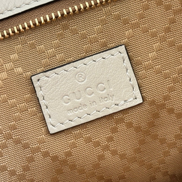 Gucci 26 Mercato Tote Bag 35cm Ivory Gold in Cowhide 284993