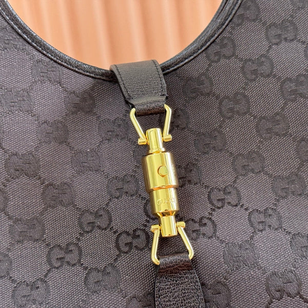 Gucci Sac Cabas Mercato 26 35cm Marron Doré en Toile 284997