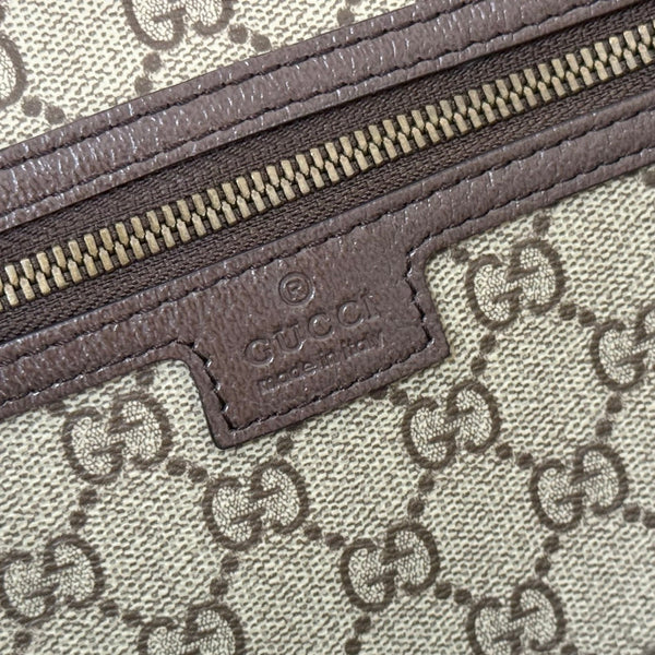 Gucci Ophidia Tote Bag 36 Brown in Interwoven Coated Fabric 285040
