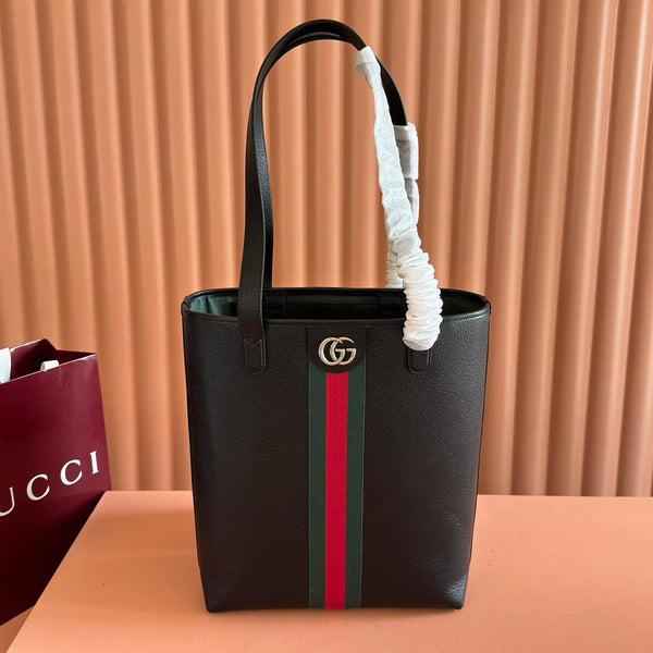Sac cabas Gucci Ophidia 36 marron en cuir de vachette 285043