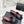 CC 26S Double C Patchwork Sandal 50 Black Gray in Deerskin Cowhide 706374