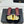 CC 26S Double C Patchwork Sandal Black Gold in Custom leather 706373
