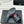 CC 26S Double C Patchwork Sandal Black Gray in Deerskin Cowhide 706372