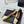 CC 26S Double C Patchwork Ballet Flat Gold Black in Customized leather 706369
