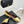 CC 26S Double C Patchwork Ballet Flat Gold Black in Customized leather 706369