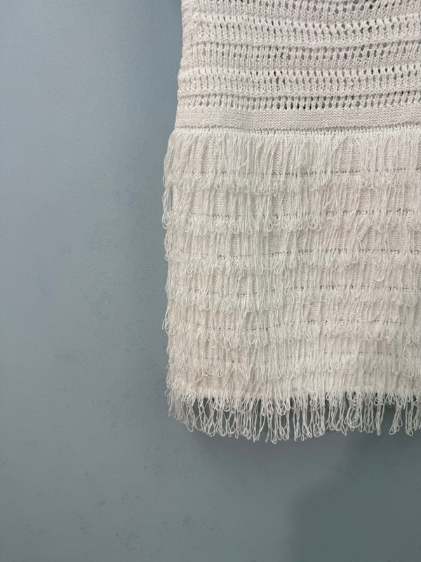 Gilet Chanel blanc en coton-nitrile 282527