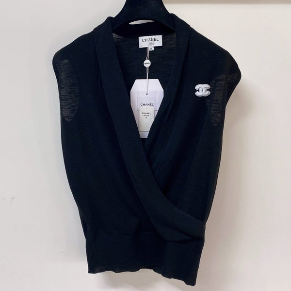 Chanel Vest Black in Wool 283154