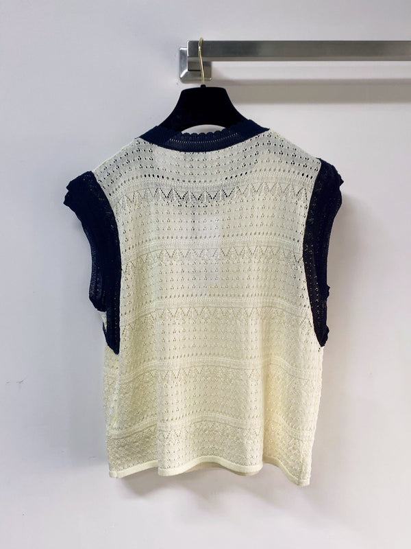 Chanel Vest Cream in Cotton 273028