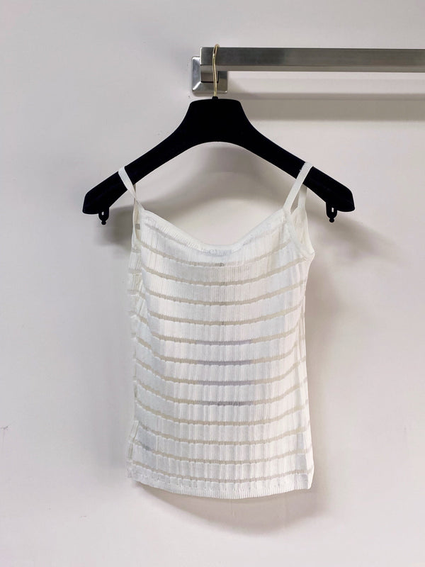 Gilet Chanel blanc en polyester 273023