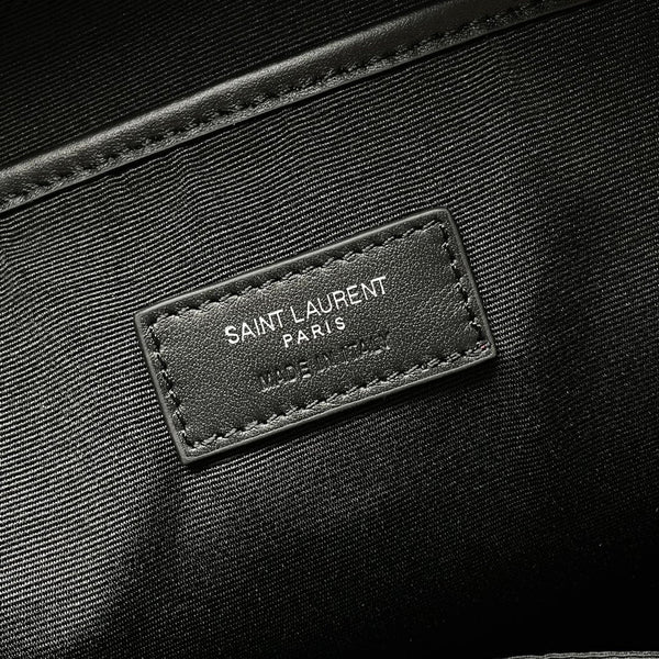 YSL City Backpack 38 Black in Cowhide 285763