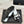 Chanel Double C Bow Chain Slingback White Black in Cowhide 717779