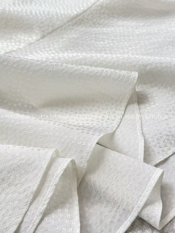 Jupe sirène Chanel 26 blanc en soie 298864