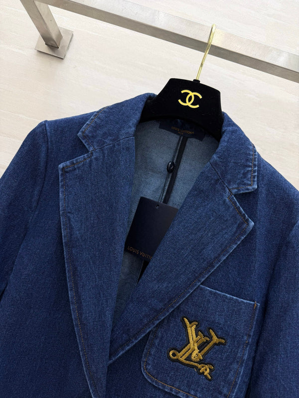 LV 26 Denim Blazer Dark Blue in Denim 308312