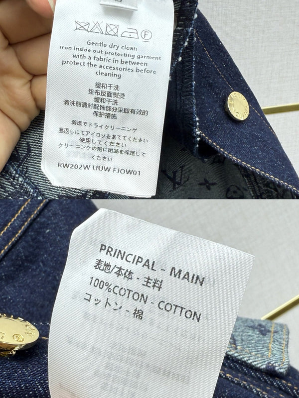 LV 26SS Vest Dress Dark Blue In Cotton 367731