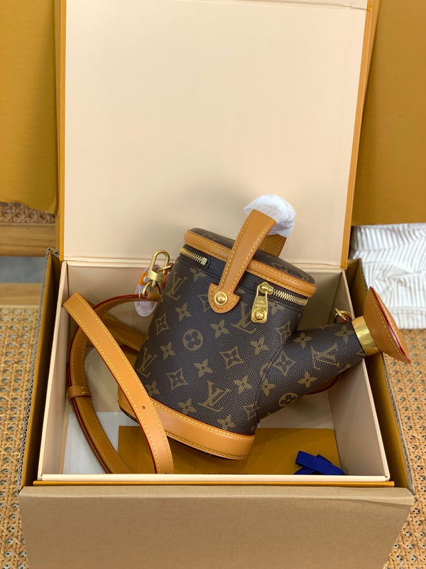 LV Watering Can Bag 25cm Brown in Canvas 152161