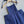 Miu Miu Apron-Style Tie-Waist Dress Blue in Cotton 372502