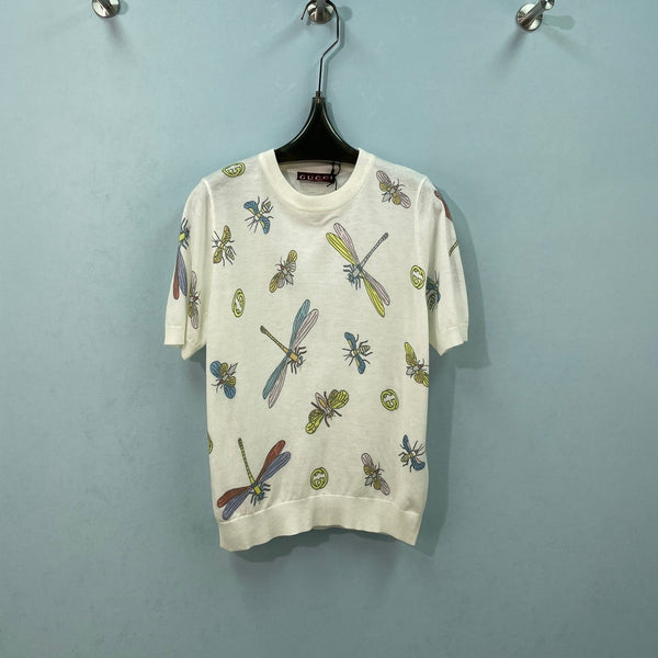 Gucci Short-sleeve Top White in Wool 323131