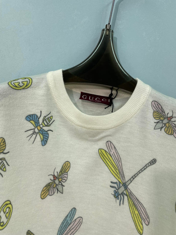Gucci Short-sleeve Top White in Wool 323131