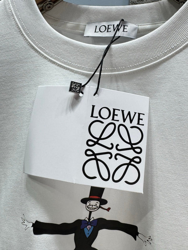 Loewe 26SS Short-sleeved T-shirt White in Cotton 326556