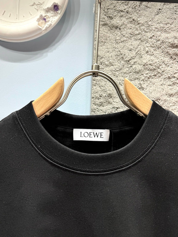 Loewe 26SS Short-sleeved T-shirt Black in Cotton 326554