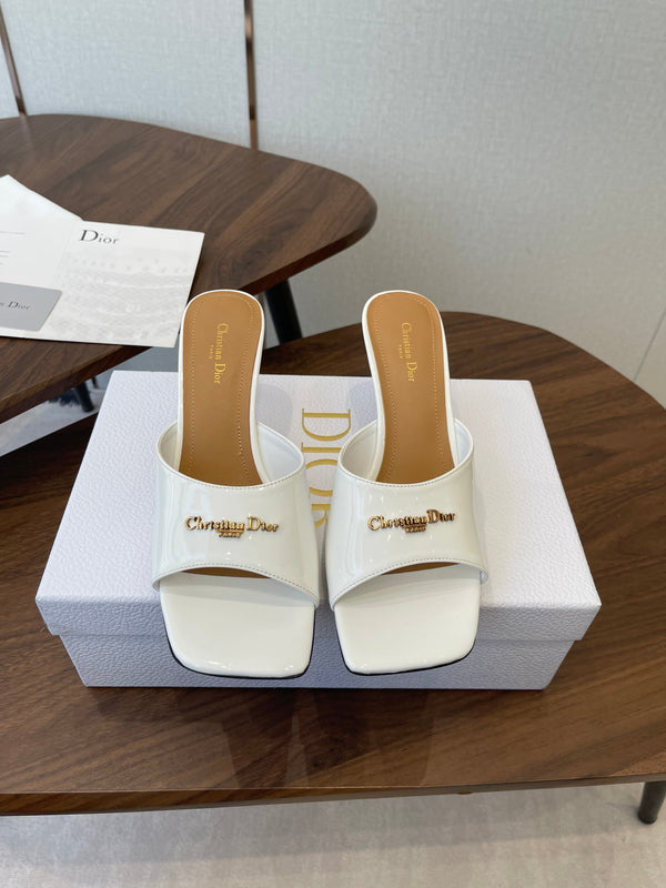 Dior 26 Sandal 70mm White in Cowhide 727964