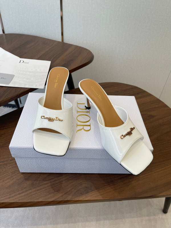 Dior 26 Sandal 70mm White in Cowhide 727964