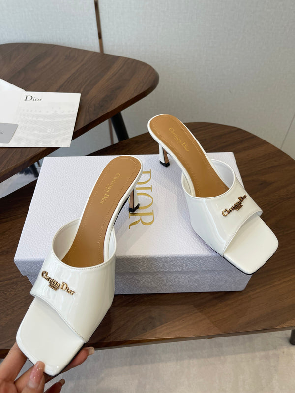 Dior 26 Sandal 70mm White in Cowhide 727964