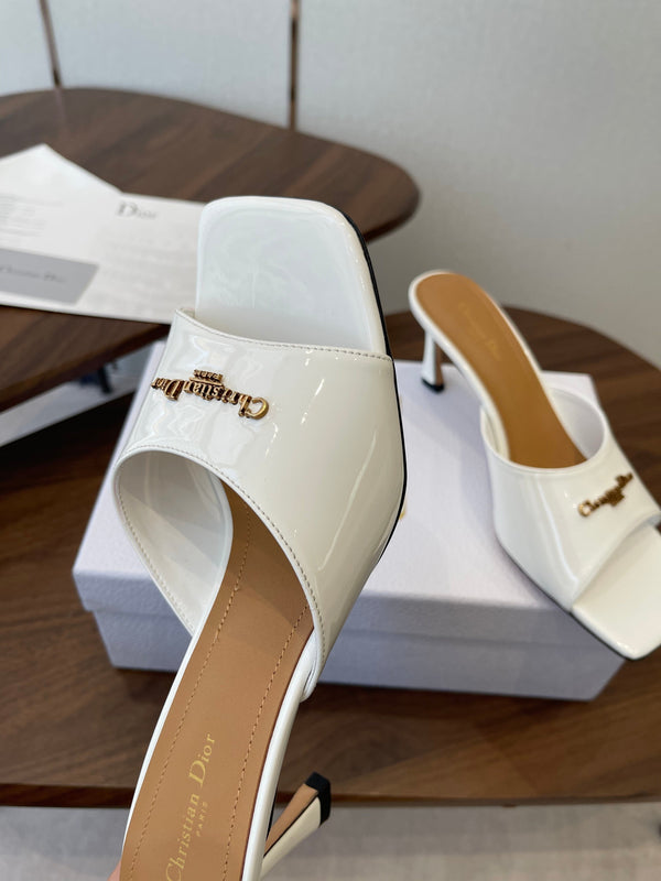 Dior 26 Sandal 70mm White in Cowhide 727964